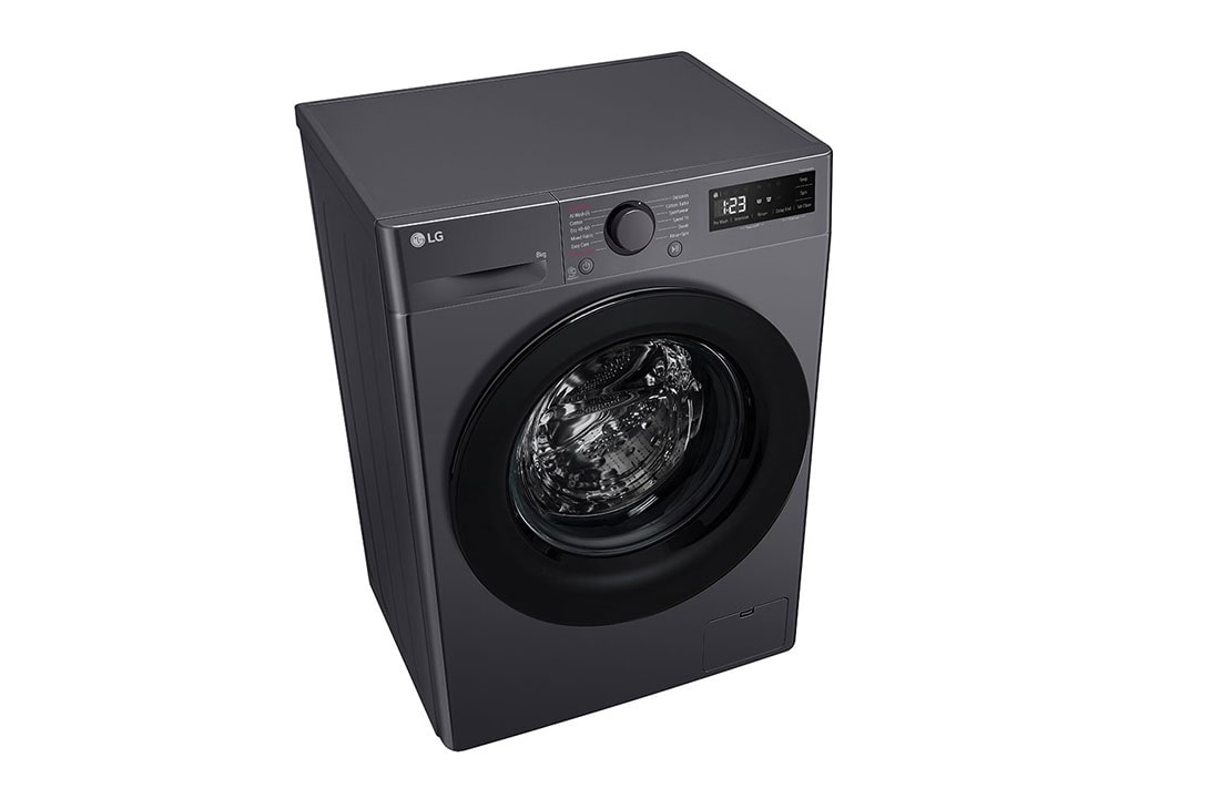 LG pesumasin 8kg | Sügavus 475 mm | A-10% | R5 seeria | Must | AI DD™ | Steam™ | Inverter Direct Drive™, Top detergent port open view, F2WR508SBM, thumbnail 7