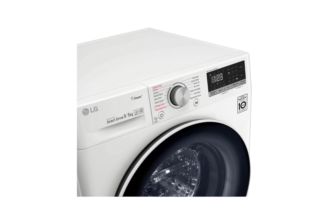 LG V400 seeria 9kg kuivatiga pesumasin, sügavus 56,5 cm, F4DN409S0, thumbnail 3