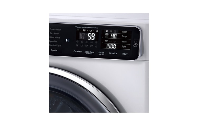 LG 8kg TrueSteam TurboWash™ pesumasin, FH4U1TBS2, thumbnail 3