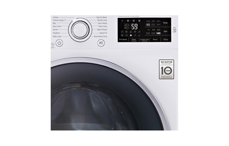 LG 9kg 6 Motion TurboWash™ pesumasin, FH4U2VDN1, thumbnail 5
