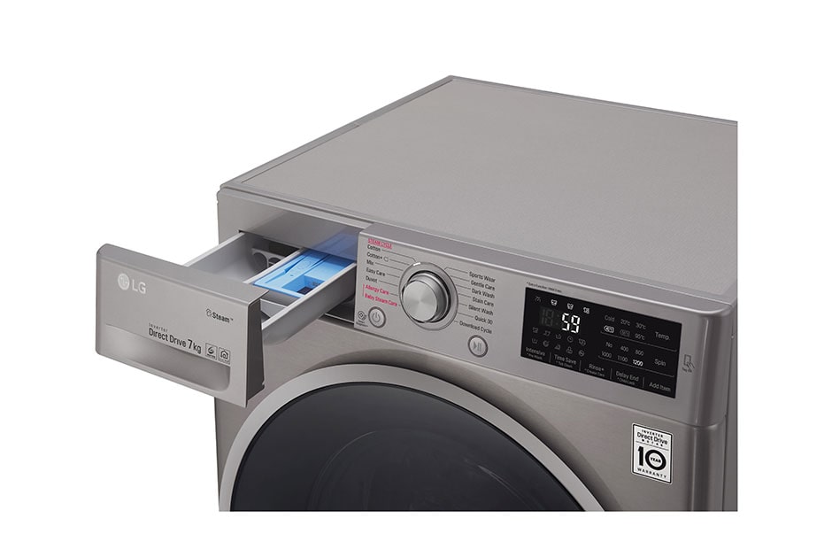 LG 7kg 6 Motion pesumasin aurufunktsioon , F2J6QY8S, thumbnail 4