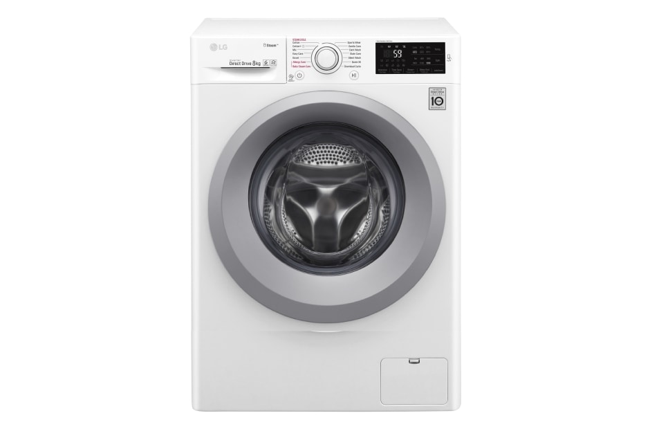 LG 8kg 6 Motion pesumasin aurufunktsioon, A+++ -30% klass, F2J5TY4W