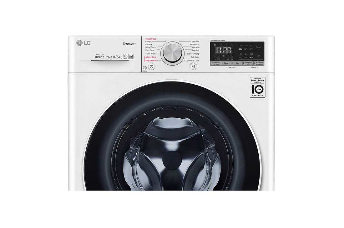 LG V400 seeria 8kg kuivatiga pesumasin, sügavus 56,5 cm, F4DT408AIDD, thumbnail 4