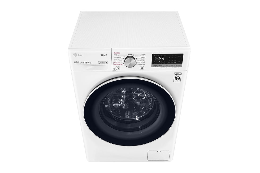 LG V500 seeria 8,5kg kuivatiga pesumasin, sügavus 47,5 cm, 8.5/5kg TurboWash™ pesumasin-kuivati, C klass, F2DV5S8S0, thumbnail 9