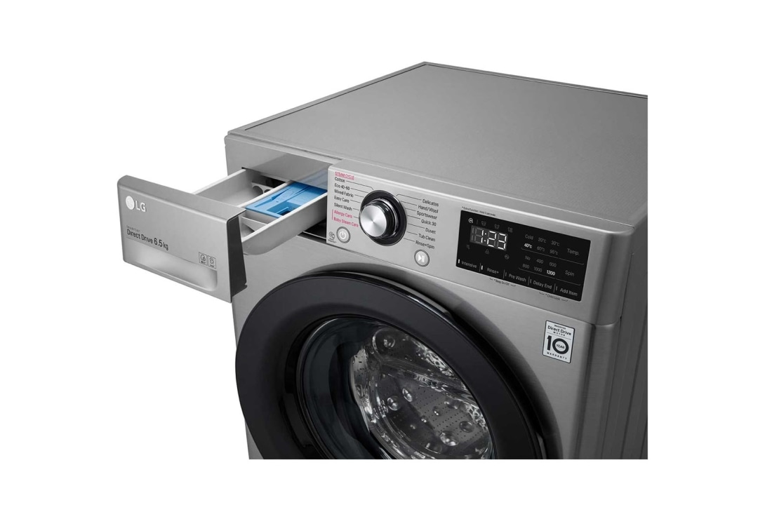 LG V200 seeria 6,5kg pesumasin, sügavus 45,5cm, 6,5kg AI DD™ pesumasin aurufunktsioon, E klass, F2WN2S6S6TE, thumbnail 5
