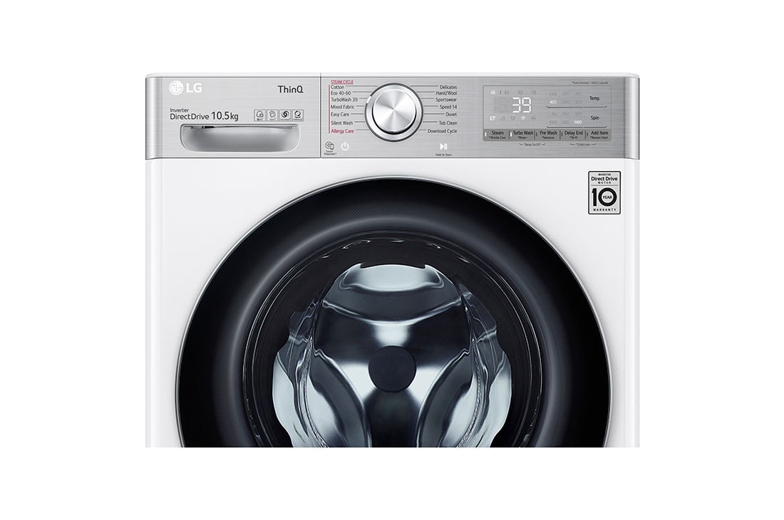 LG pesumasin 10.5kg I AIDD |  V9 Seeria A | Sügavus 56.5cm | Valge  |  Turbowash360  | Aur |  WiFi | F4WV910P2WE, F4WV910P2WE, F4WV910P2WE, thumbnail 6