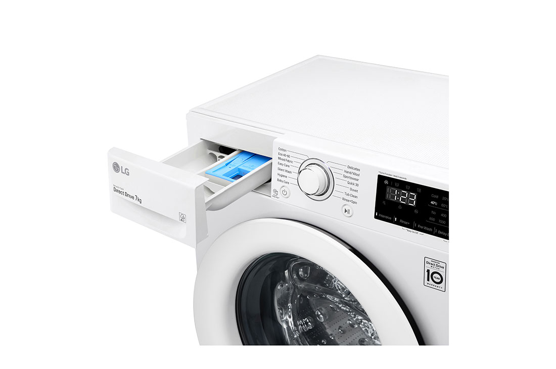 LG kitsas pesumasin 7kg I AIDD |  V3 Seeria D | Sügavus 47.5cm | Valge  | F2WV3S7N3E, F2WV3S7N3E, F2WV3S7N3E, thumbnail 5