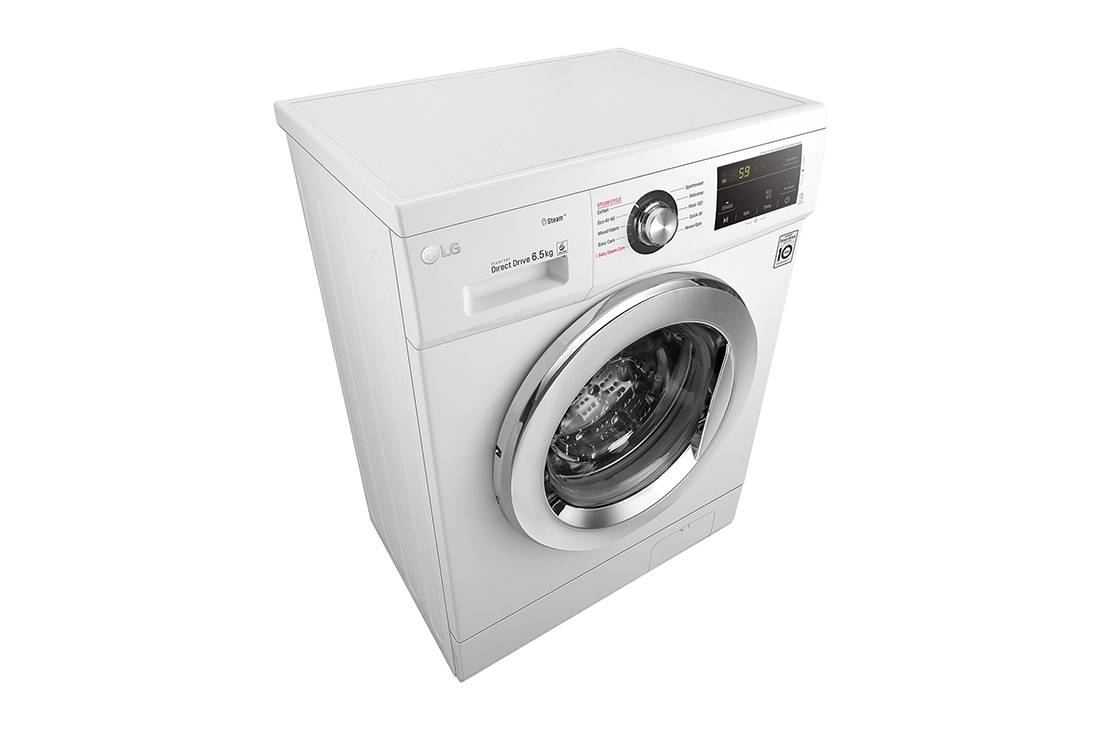 LG pesumasin 6.5kg |  J3 Seeria E | Sügavus 44.4cm | Valge  | Aur | F2J3WY5WE, F2J3WY5WE 6.5kg 6 Motion pesumasin, E klass, F2J3WY5WE, thumbnail 7