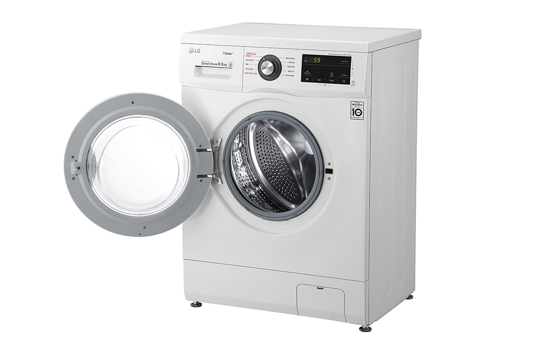 LG pesumasin 6.5kg |  J3 Seeria E | Sügavus 44.4cm | Valge  | Aur | F2J3WY5WE, F2J3WY5WE 6.5kg 6 Motion pesumasin, E klass, F2J3WY5WE, thumbnail 11