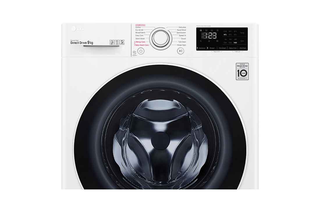 LG kitsas pesumasin 9kg | AIDD |  V3 Seeria B | Sügavus 56.5cm | Valge   | Aur | F4WV329S0E, F4WV329S0E, F4WV329S0E, thumbnail 6