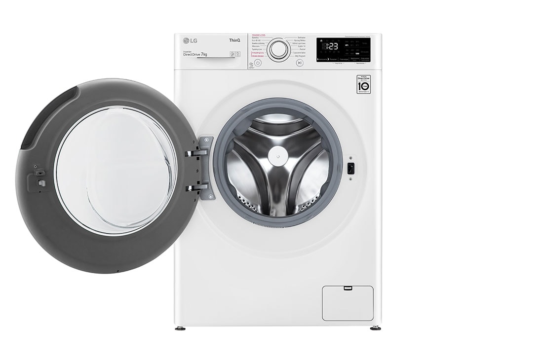 LG kitsas pesumasin 7kg | AIDD |  V3 Seeria D | Sügavus 47.5cm | Valge   | Aur | F2WV3S7S3E, F2WV3S7S3E, F2WV3S7S3E, thumbnail 2