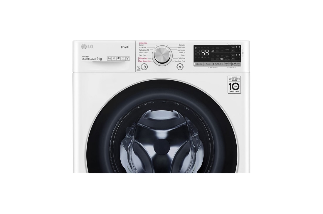 LG pesumasin 9kg | AIDD |  V5 Seeria B | Sügavus 56.5cm | Valge | Aur |  Turbowash | F4WV509S1EA, F4WV509S1EA, F4WV509S1EA, thumbnail 6