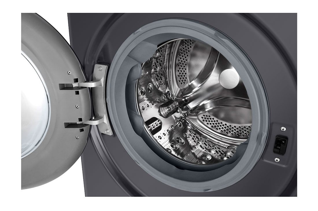LG pesumasin 11kg I AIDD |&nbsp;R5 Seeria&nbsp;A-10% | Sügavus 56.5cm | Must | Aur | F4WR511S2M, Drum view, F4WR511S2M, thumbnail 3
