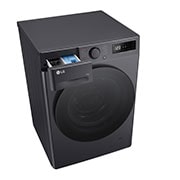 LG pesumasin 11kg I AIDD |&nbsp;R5 Seeria&nbsp;A-10% | Sügavus 56.5cm | Must | Aur | F4WR511S2M, Top perspective view with detergent port open, F4WR511S2M, thumbnail 9