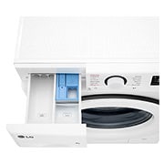 LG kitsas pesumasin 8kg I AIDD | R5 Seeria&nbsp;A-10% | Sügavus 47.5cm | Valge | Aur | F2WR508SWW, Detergent open view , F2WR508SWW, thumbnail 7