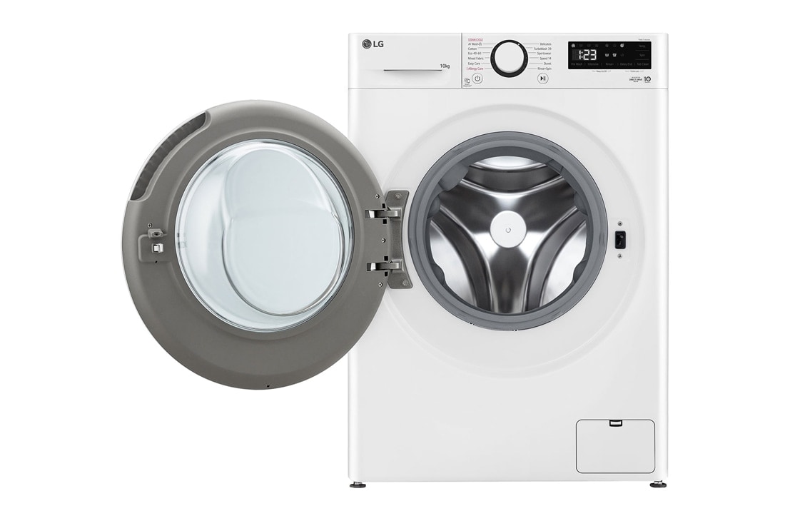 LG pesumasin 10kg I AIDD |R5 Seeria&nbsp;A-10% | Sügavus 56.5cm | Valge | Aur | F4WR510S0W, Front open view, F4WR510S0W, thumbnail 2