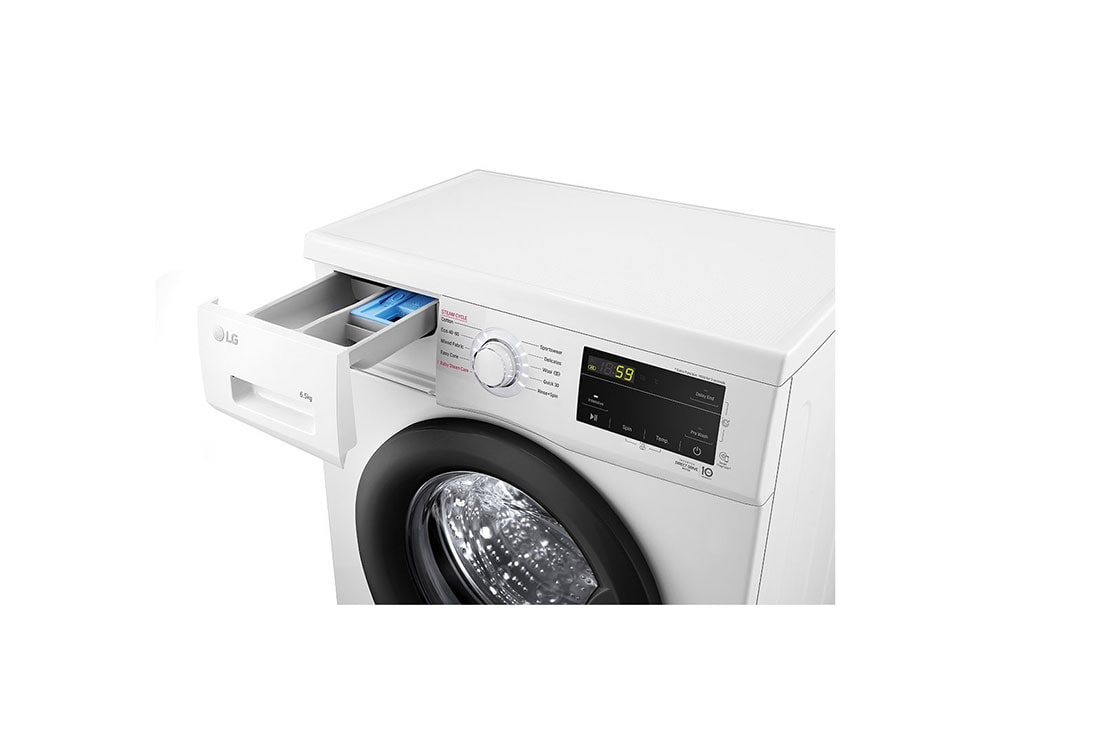 LG pesumasin | 6.5kg | Valge | E klass | Inverter Direct Drive™ | Steam™, Tray View, F2J3WSBWE, thumbnail 5