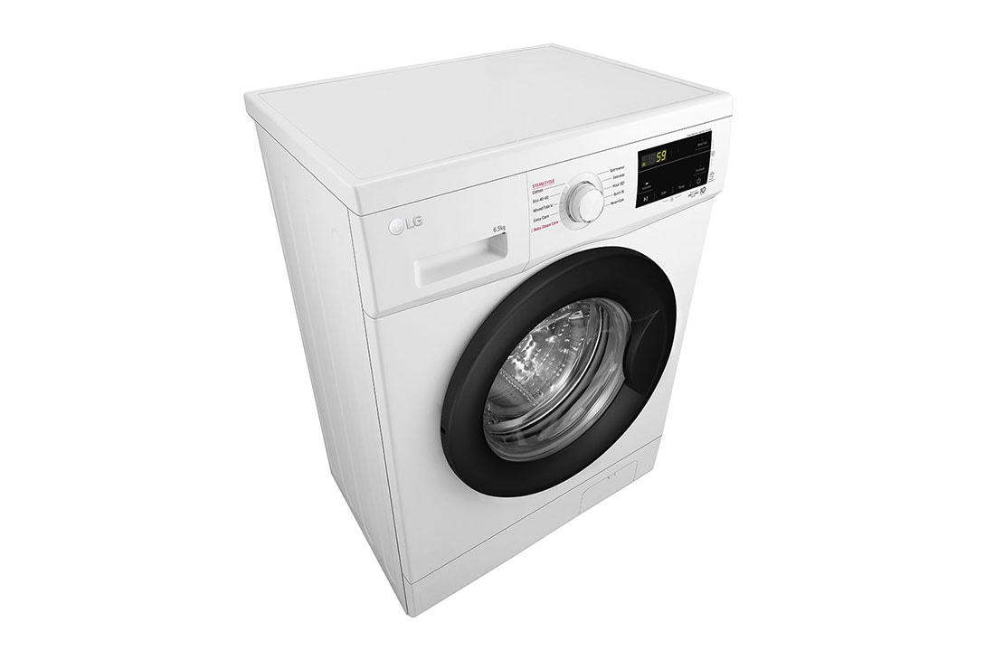 LG pesumasin | 6.5kg | Valge | E klass | Inverter Direct Drive™ | Steam™, Side top view, F2J3WSBWE, thumbnail 7