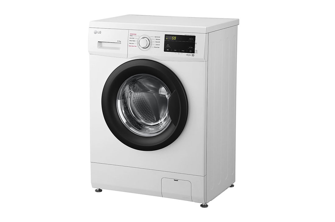 LG pesumasin | 6.5kg | Valge | E klass | Inverter Direct Drive™ | Steam™, Lefy side view, F2J3WSBWE, thumbnail 9