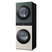 LG WashTower, pesumasin 12kg, kuivati 10kg | A-10%/A+++ | AIDD | TurboWash360 | Sügavus 66cm | Beež, roheline| Aur |WT1210EGF, WT1210EGF, thumbnail 3