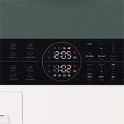 LG WashTower, pesumasin 12kg, kuivati 10kg | A-10%/A+++ | AIDD | TurboWash360 | Sügavus 66cm | Beež, roheline| Aur |WT1210EGF, WT1210EGF, thumbnail 6