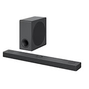 LG Soundbar S80QY , Soundbari ja bassikõlari diagonaalvaade, S80QY, thumbnail 2