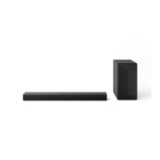 LG 340W, 3.1 kanaliga S60T LG Soundbar helisüsteem, LG Soundbar S60T ribakõlari ja bassikõlari eestvaade, S60T, thumbnail 1