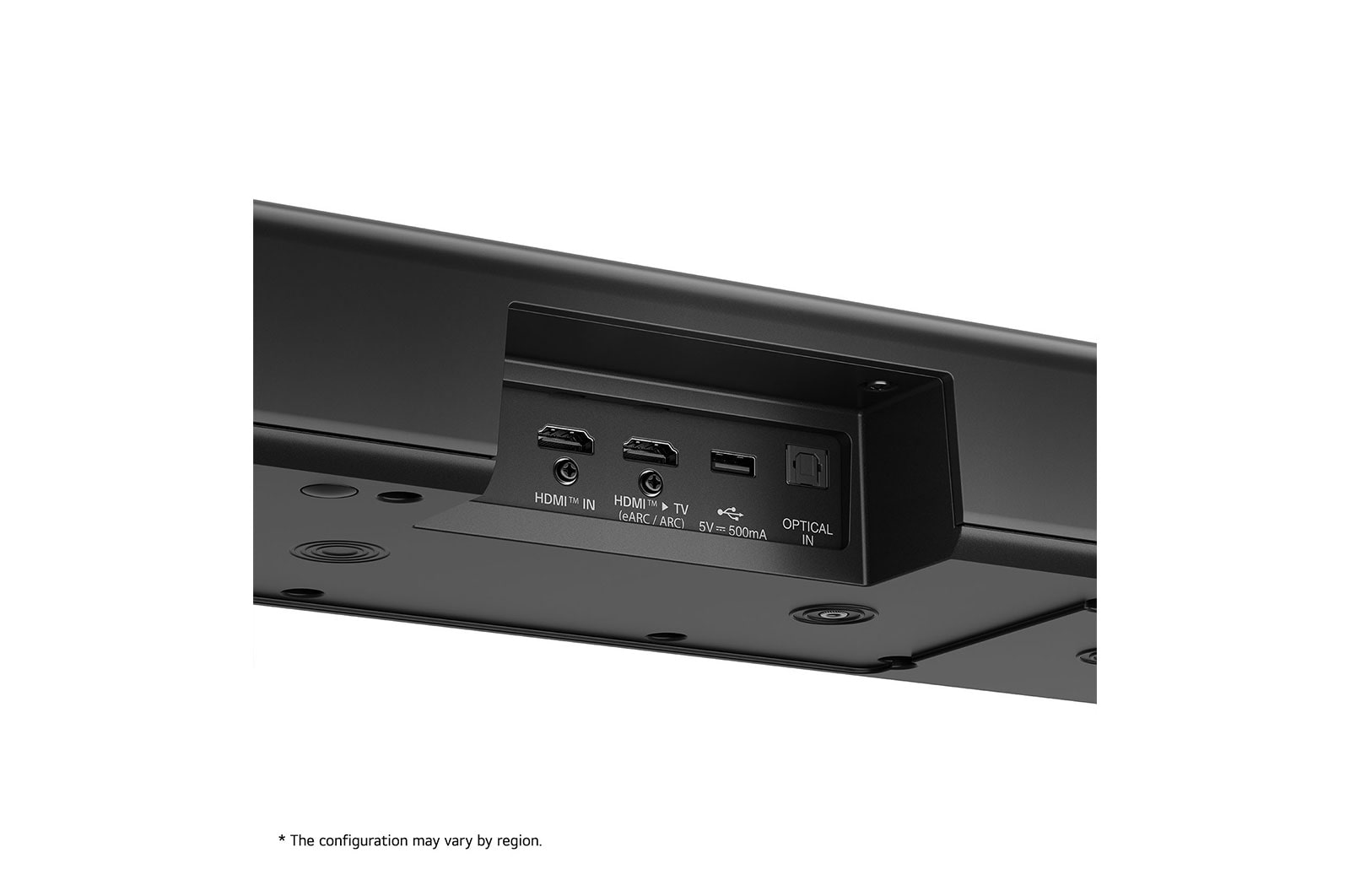 LG 570W, 5.1.3 kanaliga S90TY LG Soundbar helisüsteem koos Dolby Atmos-ga, LG Soundbar S90TY ribakõlari tagaosa nurgavaade, S90TY, thumbnail 7