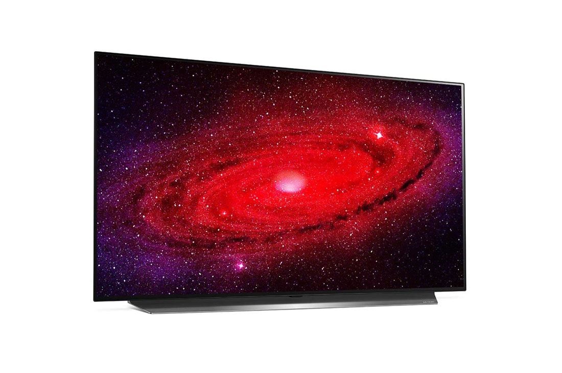 LG 48-tolline OLED 4K teler koos G-Sync™ ja helisüsteem Dolby Atmos, Külgvaade 30 kraadi alt koos täitepildiga, OLED48CX3LB, thumbnail 6