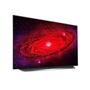 LG 48-tolline OLED 4K teler koos G-Sync™ ja helisüsteem Dolby Atmos, Külgvaade 60 kraadi alt koos täitepildiga, OLED48CX3LB, thumbnail 5