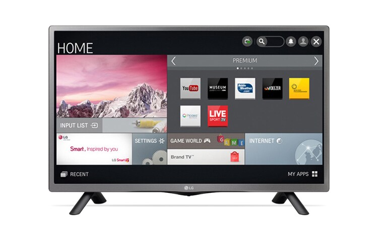 LG 28-tolline Smart TV LED-teler HD pildikvaliteedi., 28LF491U