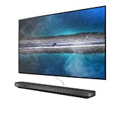 LG 65-tolline OLED-teler, LG SIGNATURE W9 Wallpaper 77 inch Class 4K Smart OLED TV w/ AI ThinQ® (76.7'' Diag), -30 degree side view, OLED77W9PUA, OLED65W9PLA, thumbnail 4