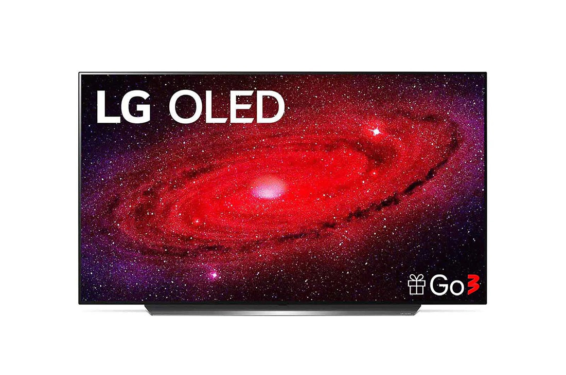 LG 65-tolline OLED 4K teler koos G-Sync™ ja helisüsteem Dolby Atmos, Front view with infill image, OLED65CX3LA