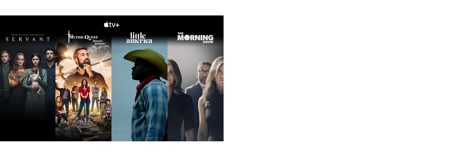 Apple TV+ nelja populaarsema filmi/sarja pisipildid