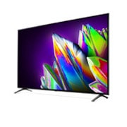 LG 75-tolline NanoCell 8K teler koos protsessor α9 ja helisüsteem Dolby Atmos, 30 degree side view with infill image, 75NANO973NA, thumbnail 3