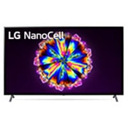 LG 75-tolline NanoCell 4K teler koos protsessor α7 ja helisüsteem Dolby Atmos, front view with infill image and logo, 75NANO903NA, thumbnail 1
