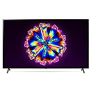 LG 75-tolline NanoCell 4K teler koos protsessor α7 ja helisüsteem Dolby Atmos, eestvaade koos täitepildiga, 75NANO903NA, thumbnail 2