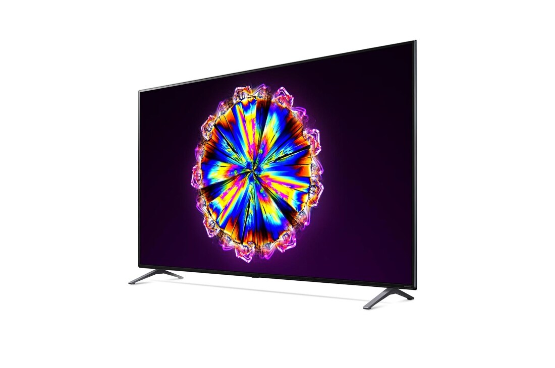LG 75-tolline NanoCell 4K teler koos protsessor α7 ja helisüsteem Dolby Atmos, 30 degree side view with infill image, 75NANO903NA, thumbnail 3
