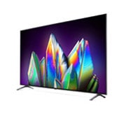 LG 75-tolline NanoCell 8K teler koos protsessor α9 ja helisüsteem Dolby Atmos, 30 degree side view with infill image, 75NANO993NA, thumbnail 3