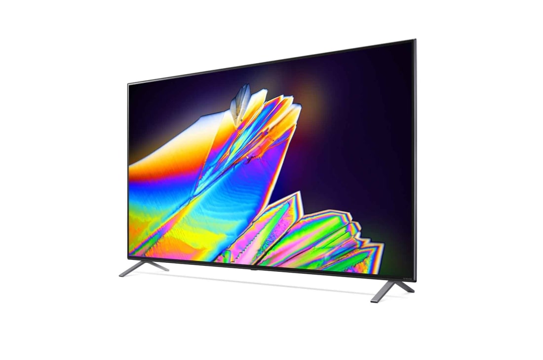 LG 65-tolline NanoCell 8K teler koos protsessor α9 ja helisüsteem Dolby Atmos, 30 degree side view with infill image, 65NANO953NA, thumbnail 3