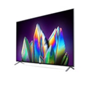 LG 65-tolline NanoCell 8K teler koos protsessor α9 ja helisüsteem Dolby Atmos, 30 degree side view with infill image, 65NANO993NA, thumbnail 3