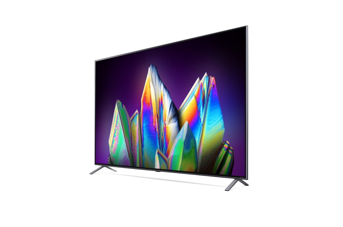 LG 65-tolline NanoCell 8K teler koos protsessor α9 ja helisüsteem Dolby Atmos, 30 degree side view with infill image, 65NANO993NA, thumbnail 3