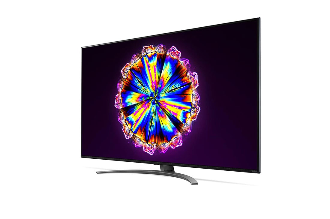 LG 65-tolline NanoCell 4K teler koos protsessor α7 ja helisüsteem Dolby Atmos, külgvaade 30 kraadi all, 65NANO913NA, thumbnail 3