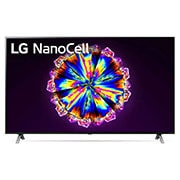LG 55-tolline NanoCell 4K teler koos protsessor α7 ja helisüsteem Dolby Atmos, eestvaade koos täitepildiga, 55NANO903NA, thumbnail 1