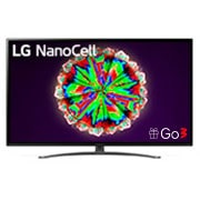 LG 49-tolline NanoCell 4K teler, eestvaade koos täitepildiga, 49NANO813NA, thumbnail 1