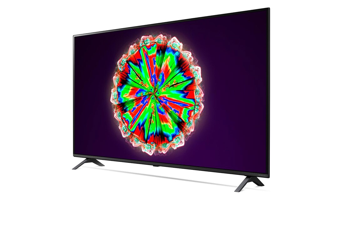 LG 65-tolline NanoCell 4K teler koos HDR10 Pro ja HGIG-režiim mängude jaoks, külgvaade 30 kraadi all, 65NANO803NA, thumbnail 3