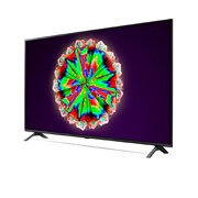 LG 65-tolline NanoCell 4K teler koos HDR10 Pro ja HGIG-režiim mängude jaoks, külgvaade 30 kraadi all, 65NANO803NA, thumbnail 3