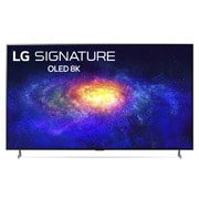 LG 77-tolline OLED 8K teler, Eestvaade koos täitepildiga, OLED77ZX9LA, thumbnail 1