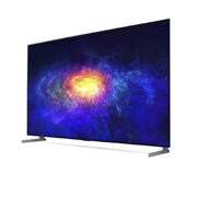 LG 77-tolline OLED 8K teler, Külgvaade 60 kraadi alt koos täitepildiga, OLED77ZX9LA, thumbnail 3