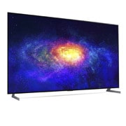 LG 77-tolline OLED 8K teler, Külgvaade 30 kraadi alt koos täitepildiga, OLED77ZX9LA, thumbnail 6